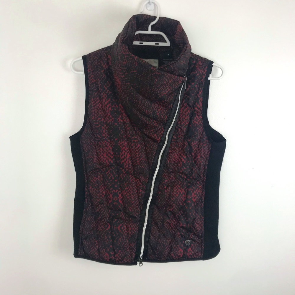 Harley Davidson Black & Red Puffer Vest